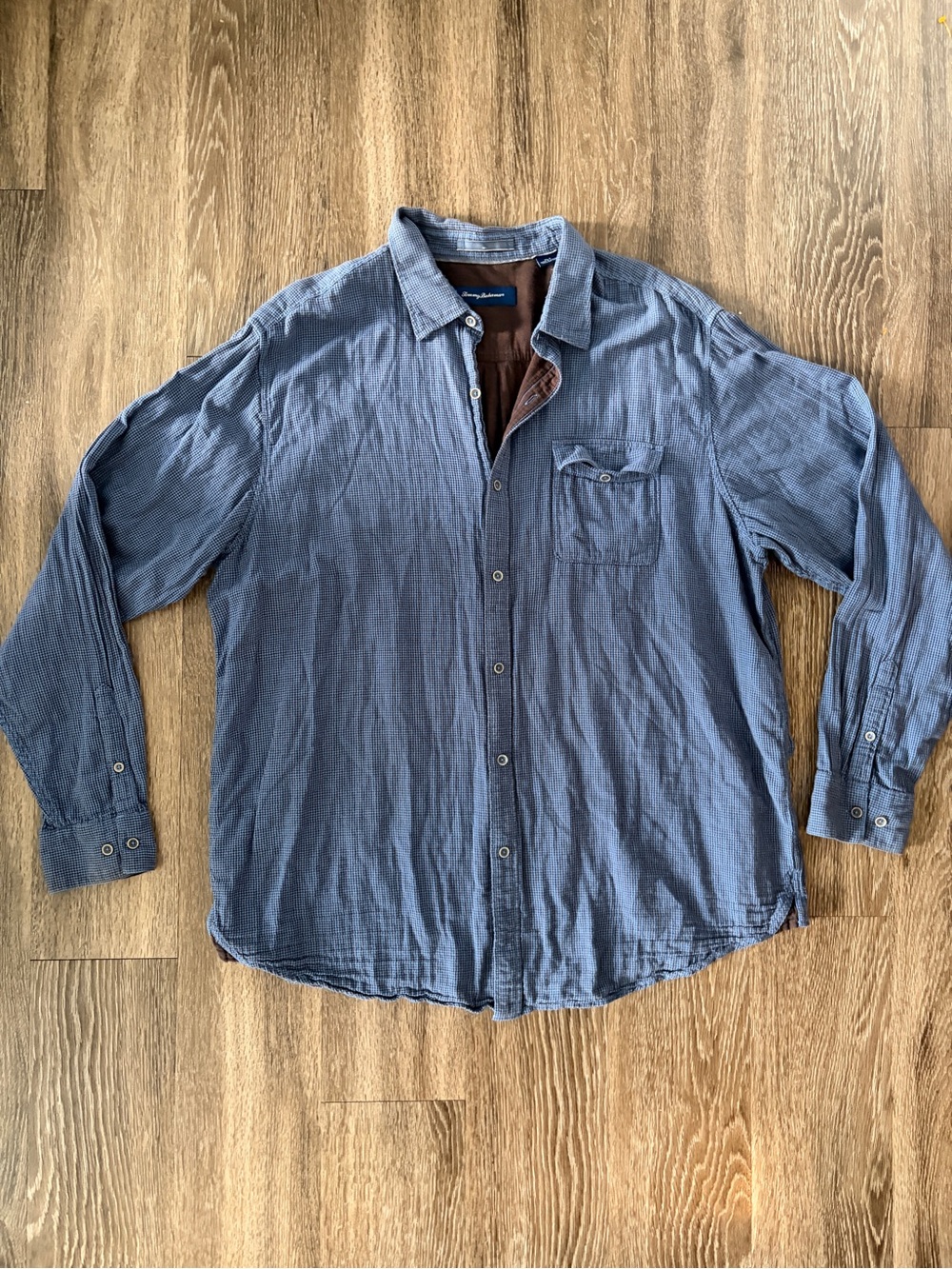 Tommy Bahama Blue Long-Sleeve Button-Down Shirt